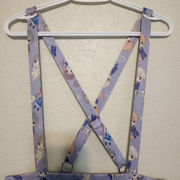 HOT TOPIC Fruits Basket Suspender Skirt 2X Anime Chibi Characters - Picture 2 of 10